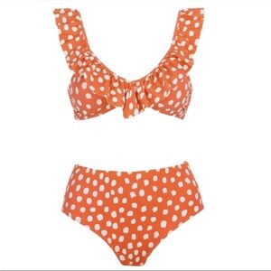 ZINGARA Orange Polka Dot Bikini Set 8